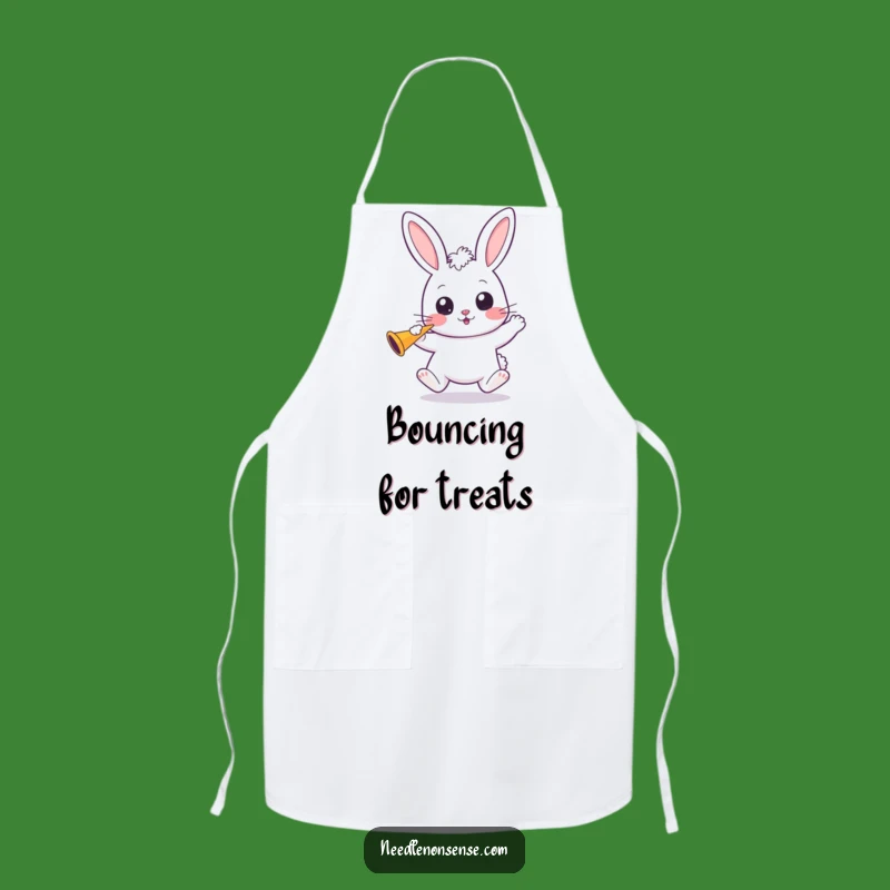 Funny Kawaii Bunny Apron: Cook with Party Spirit and Wide-Eyed Joy