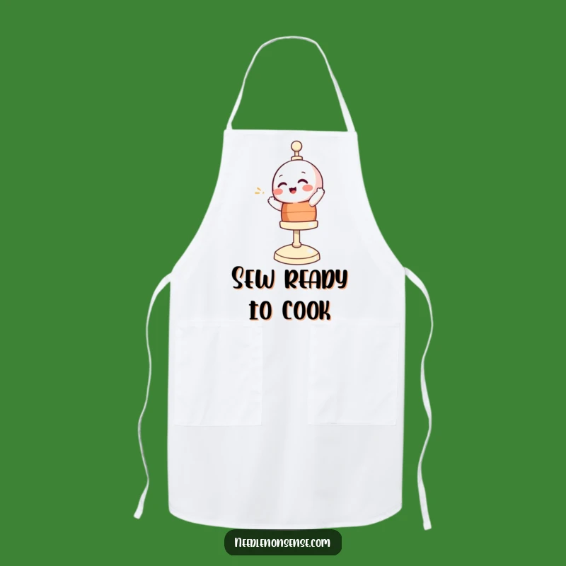 Funny Giggling Bobbin Apron: Hilarious Cooking and Crafting Wear