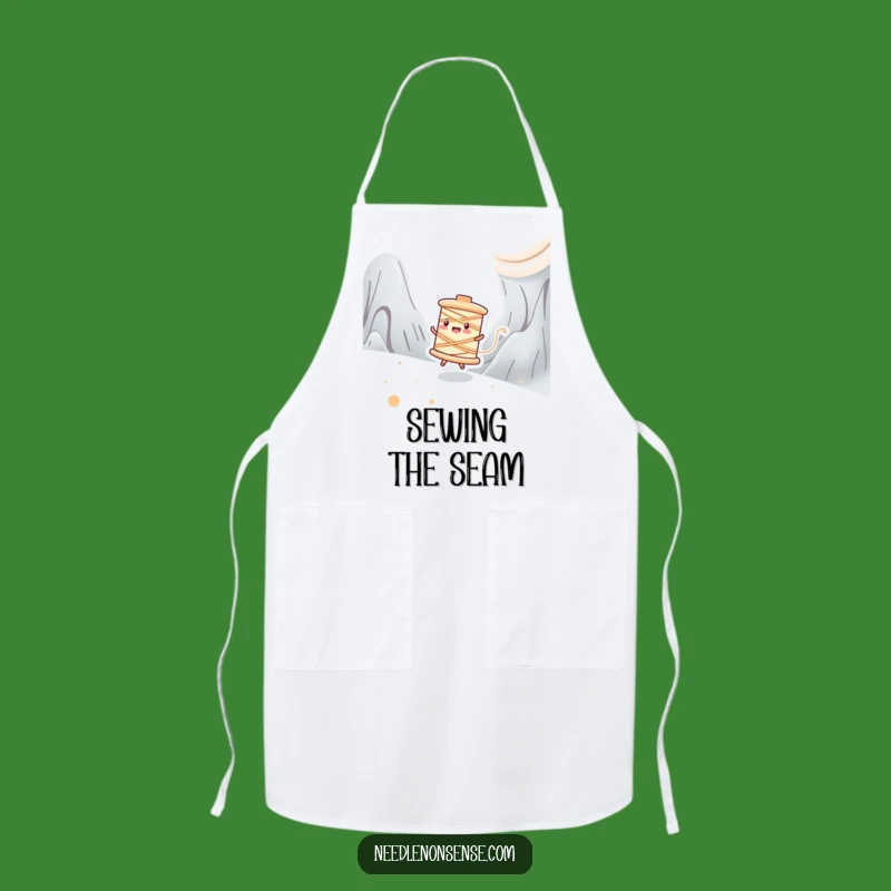 Funny Spool Zipping Apron: Protect Your Clothes with Speed