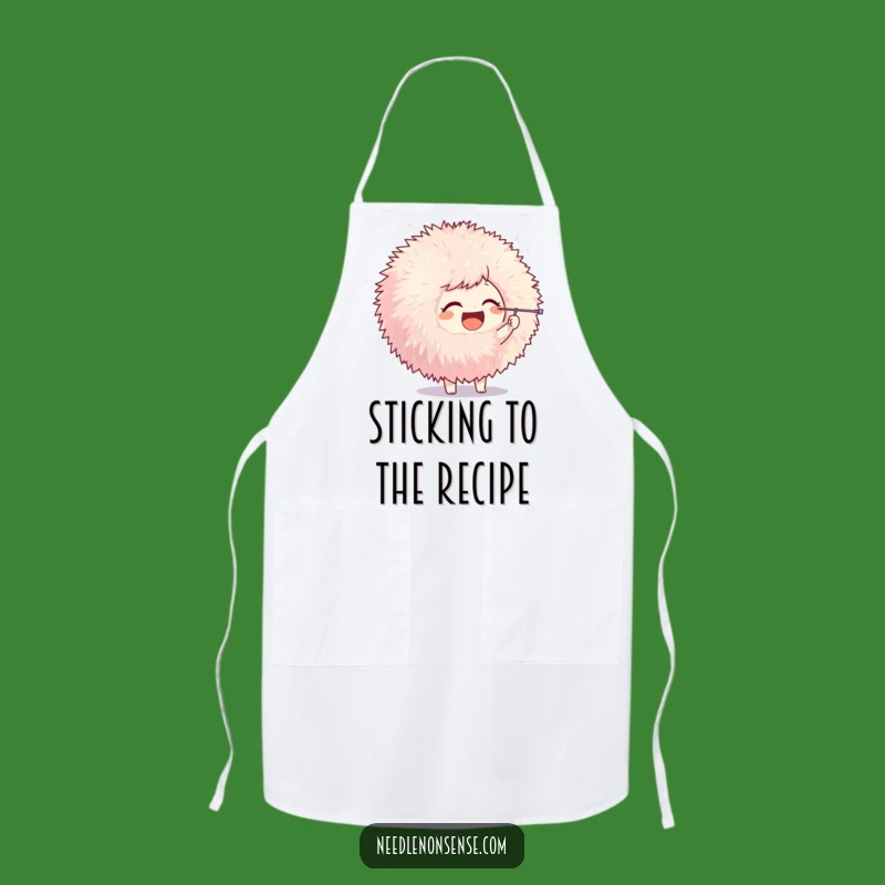 Funny Pom-Pom Poke Character Apron, a Hilarious and Practical Gift for Messy Makers