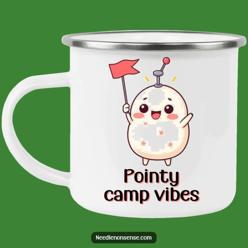 Funny Pin Cushion Adventure Mug - Hilarious Outdoor Sewing Companion