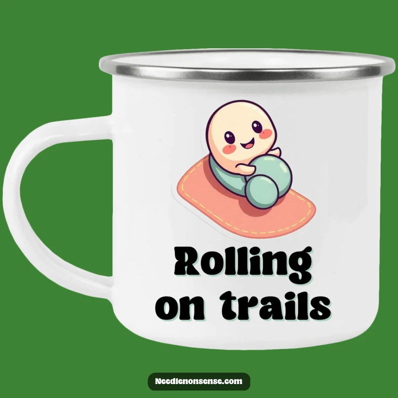 Funny Button Camping Mug: Adventure Fuel for Playful Souls