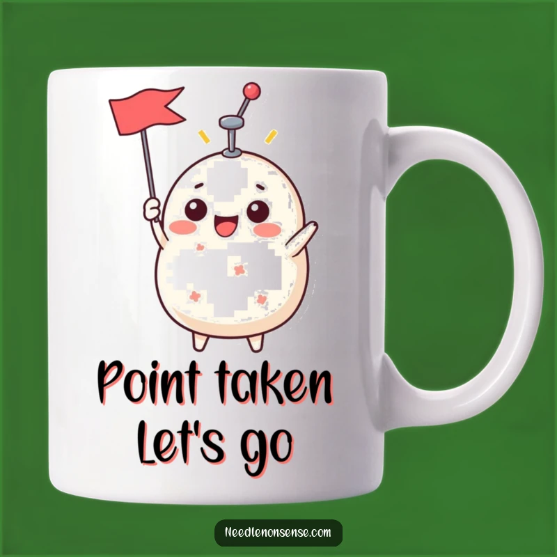 Funny Pin Cushion Conqueror Mug - Hilarious Heroic Pin Flag Gift