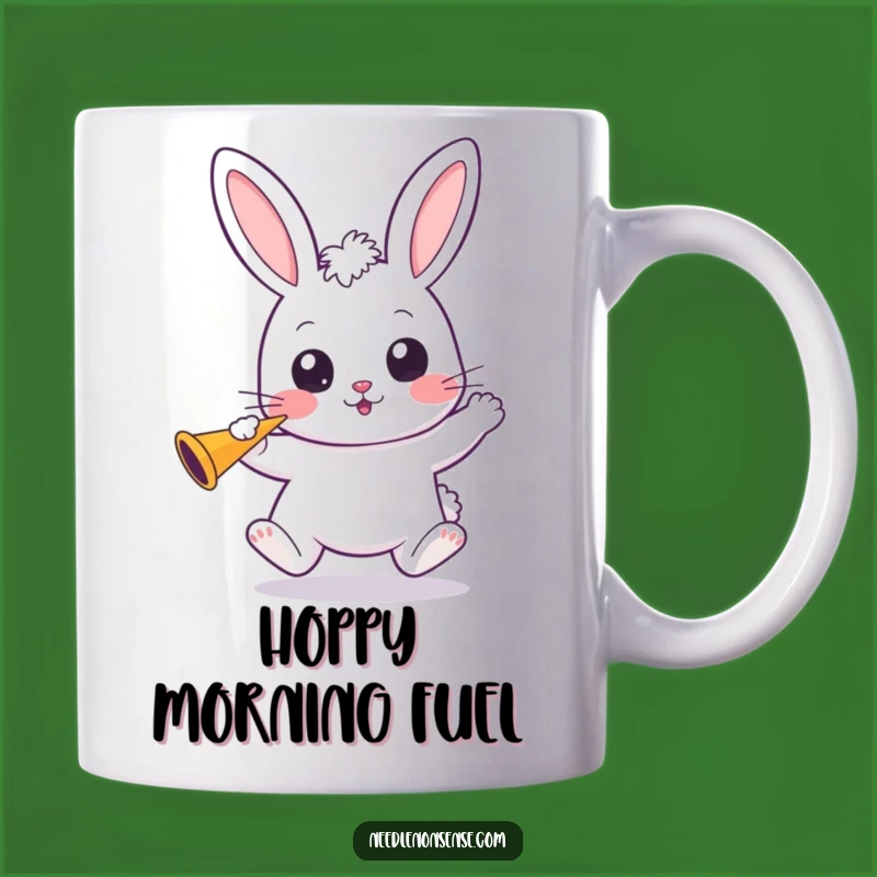 Funny Kawaii Bunny Party Mug: Hoppy Celebrations and Wide Eyes for a Great Gift