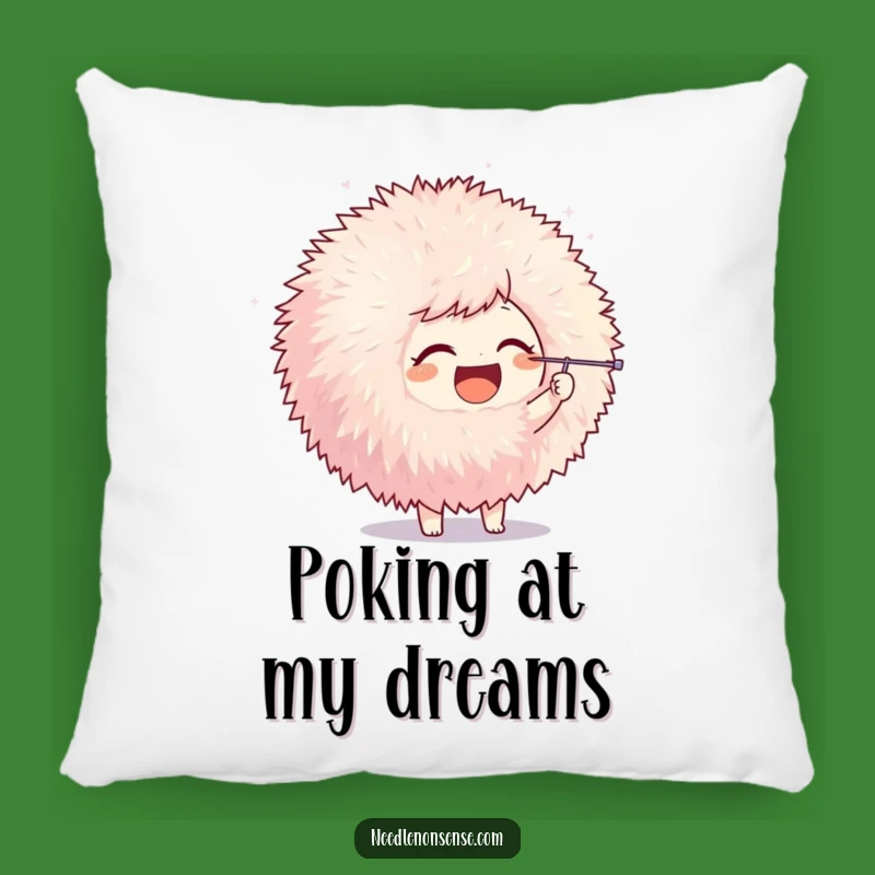 Funny Pom-Pom Poke Character Pillow, a Soft and Hilarious Accent for Cozy Spaces Gift