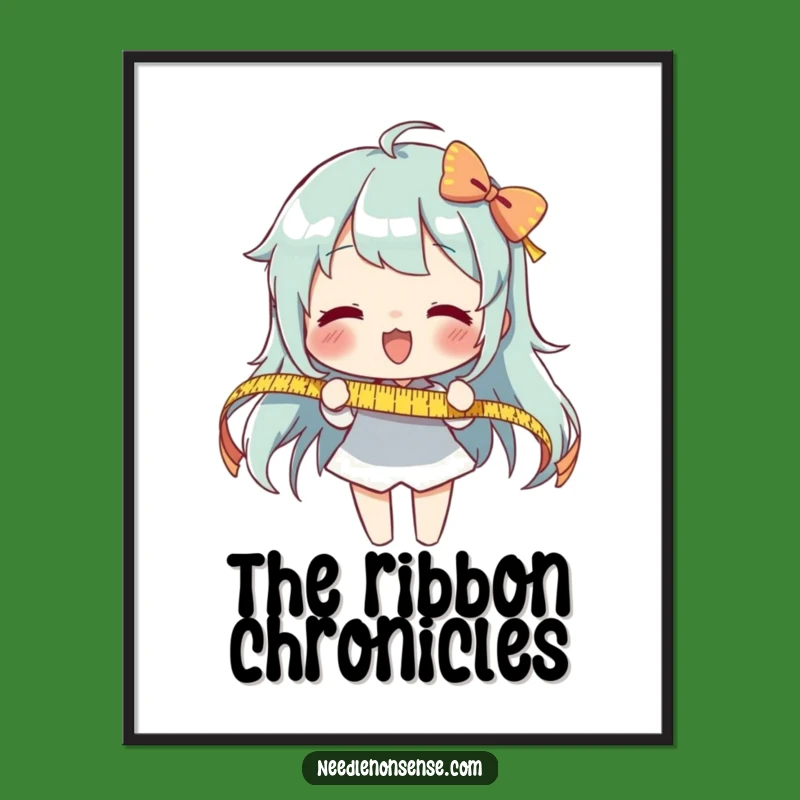 Funny Measuring Ribbon Digital Art: Instant Precision and Humor for Your Walls!