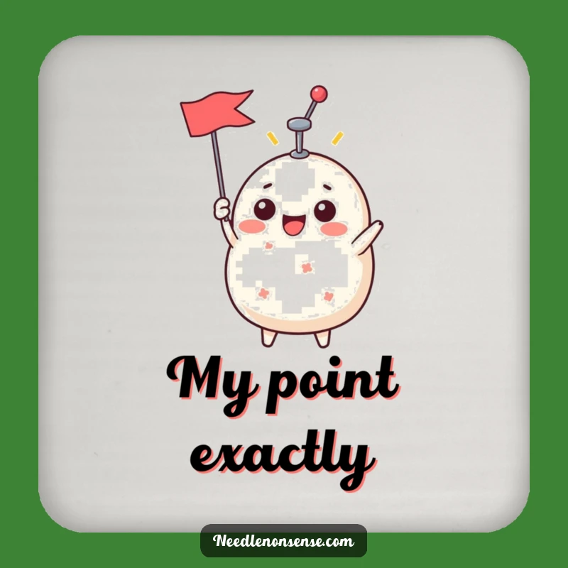 Funny Pin Cushion Victory Coaster - Hilarious Protection for Surfaces