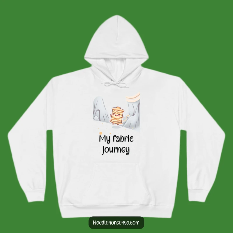 Cozy Funny Spool Zipping Hoodie: Warm Up Your Crafting Adventures