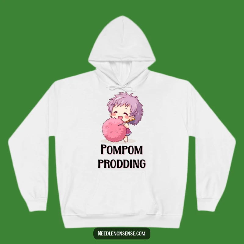 Funny Pom-Pom Needle Hoodie: Cozy Comfort for Crafters Gift