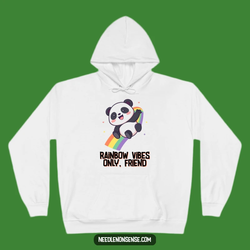 Funny Kawaii Panda Rainbow Hoodie - Cozy & Cute Funny Gift Idea