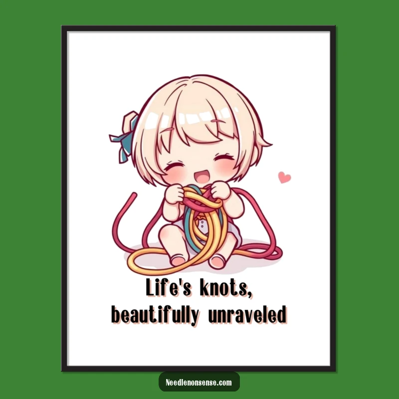 Free Printable Yarn Art - Funny Downloadable Decor for Crafty Spaces