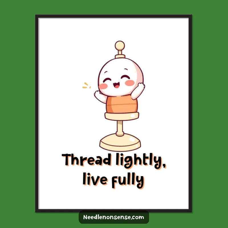 Free Printable Bobbin Wall Art: Giggling Spinner Funny Downloadable Decor!