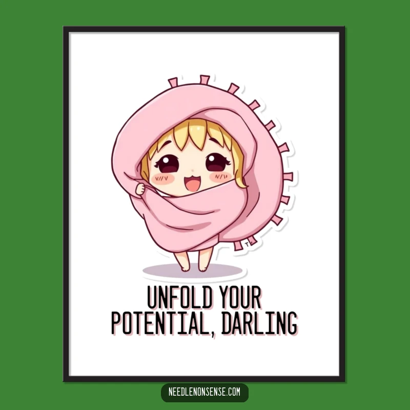 Funny Free Printable Wall Art: Fabric Swatch Unfurls Vibrancy. Downloadable Decor For Creatives.