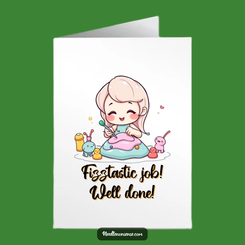 Free Printable Funny Congrats Card: Soda Sculpting Art Downloadable Gift