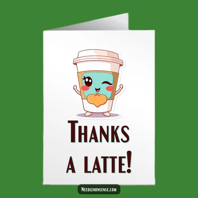 Free Printable Thank You Card: Coffee Cup's Artistic Thanks, Cool Downloadable Gift