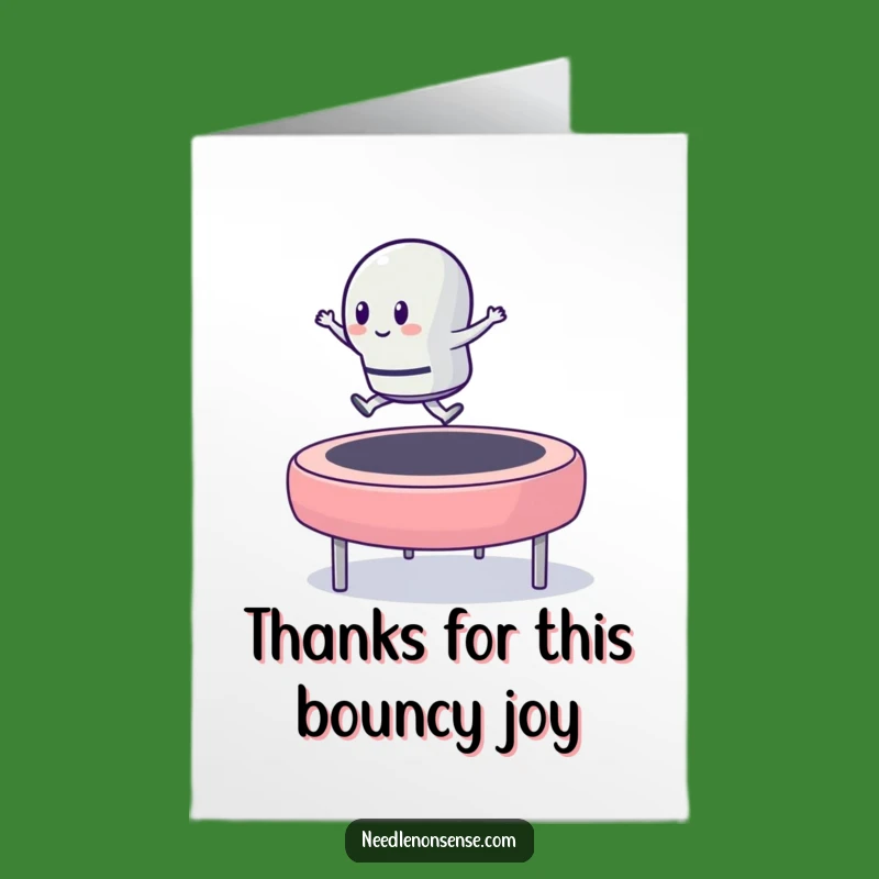 Free Printable Thimble Button Thank You Card - Funny Downloadable for Crafters!