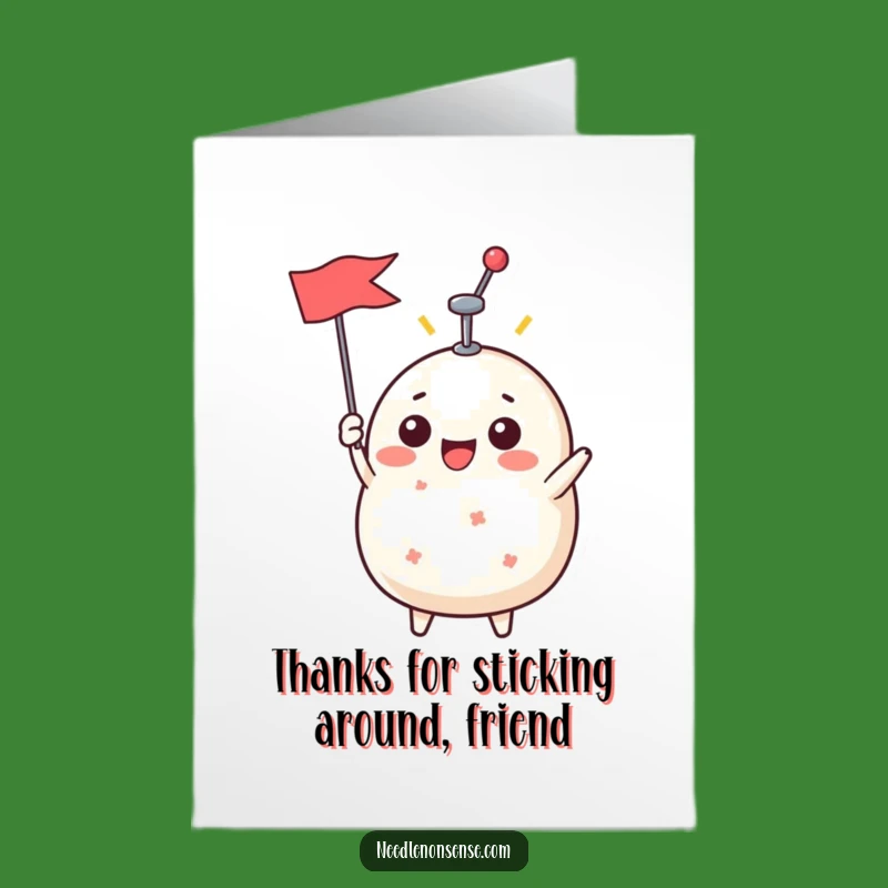 Free Printable Thank You Card: Funny Pin Cushion Gratitude, Downloadable DIY Gift