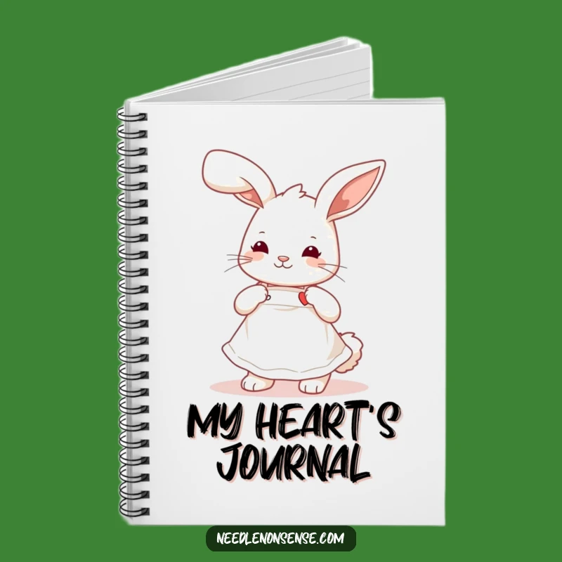 Funny Bunny Sewing Notebook: Cute Apron Rabbit Journal, Humorous Gift for Crafters