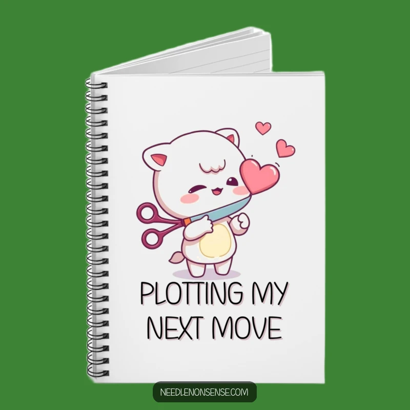 Funny Heart Cutter Notebook: Mischievous Character's Playful Journal for Clever Ideas