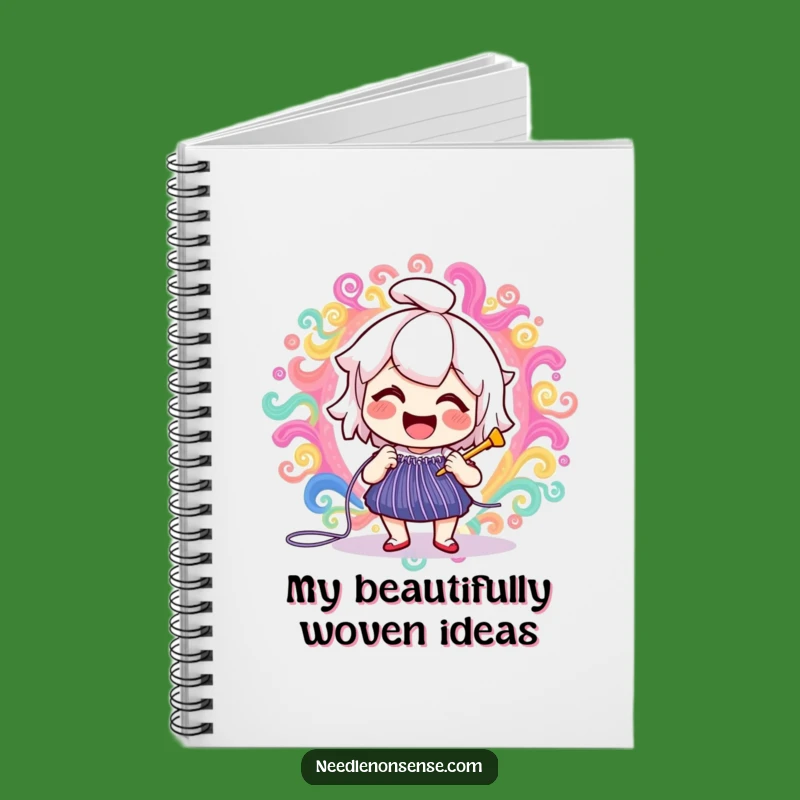 Funny Needle Stitching Notebook, Joyful Jotting Pad, Hilarious Gift for Crafters