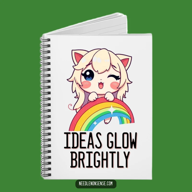 Funny Rainbow Stitching Notebook - Humorous Glowing Thread Journal Gift