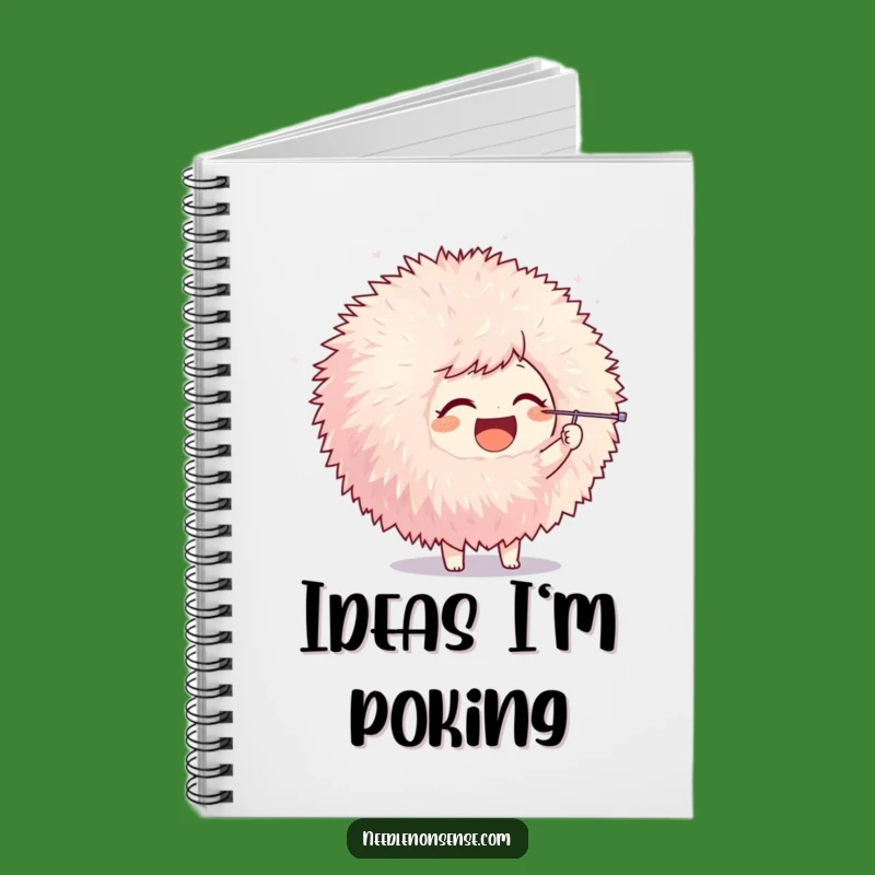 Funny Pom-Pom Poke Character Notebook, a Hilarious Journal for Crafting Ideas Gift