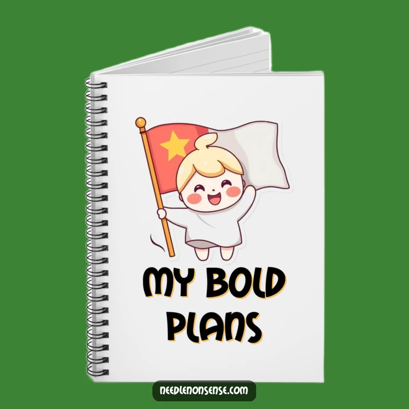 Funny Flag Sewing Character Notebook, a Hilarious Journal for Cheerful Ideas Gift