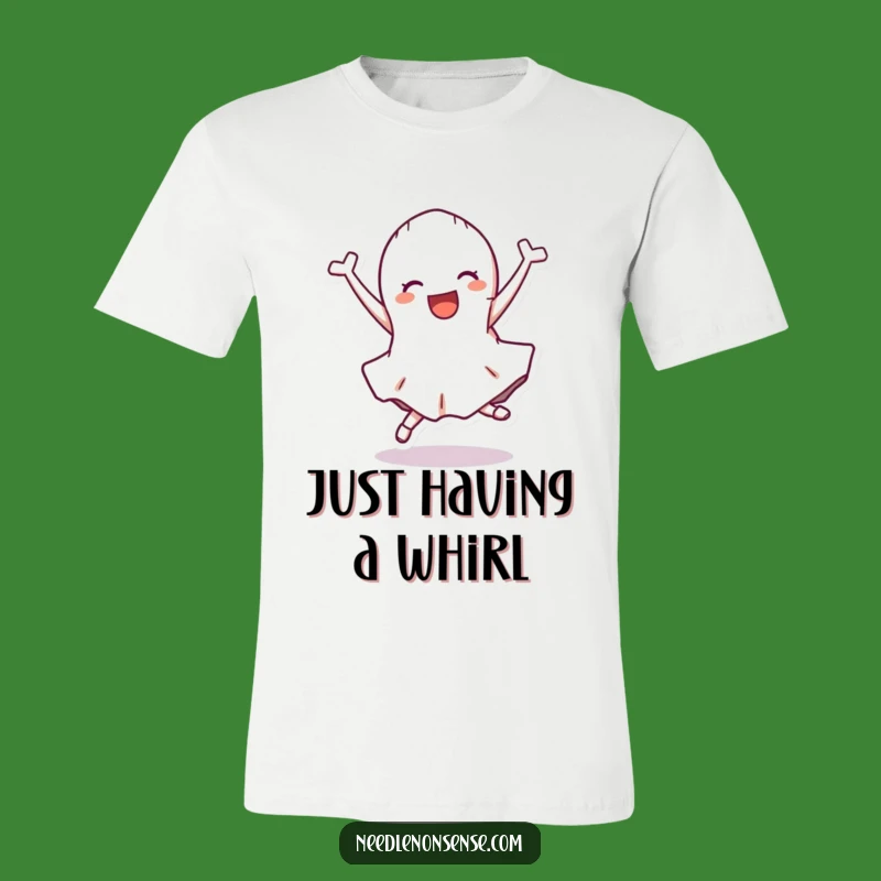 Funny Fabric Scrap Cartwheel T-Shirt - Playful Tee for Sewing Lovers