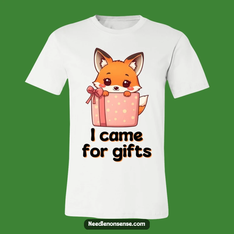 Funny Kawaii Fox Gift Tee - Adorable Surprise Apparel for Fox Fans!