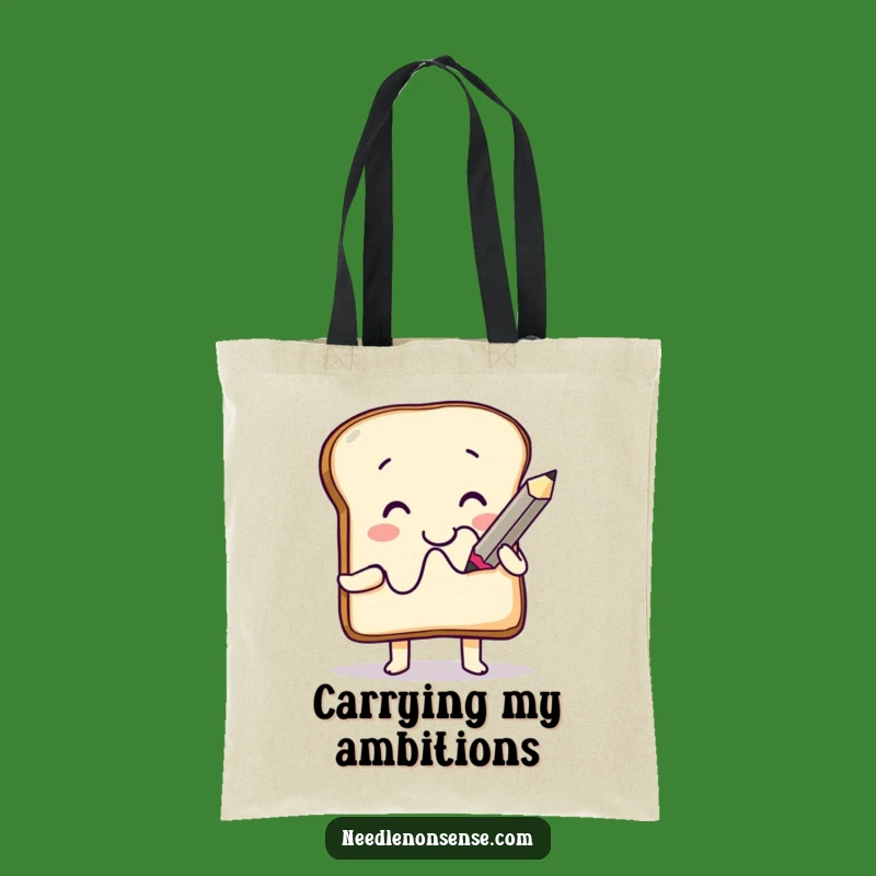Funny Toast Artist Tote Bag: Carry Your Art Supplies in Humorous Style