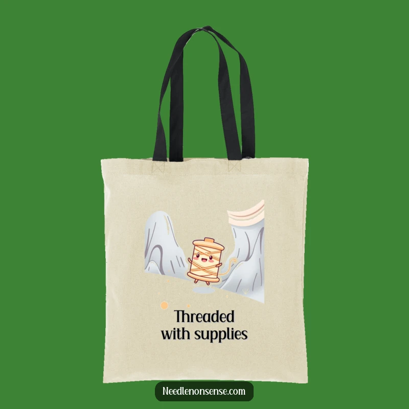 Funny Spool Zipping Tote Bag: Carry Your Projects with Speed